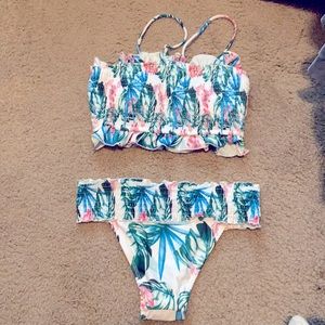 Multicolor bathing suit. Never been worn.